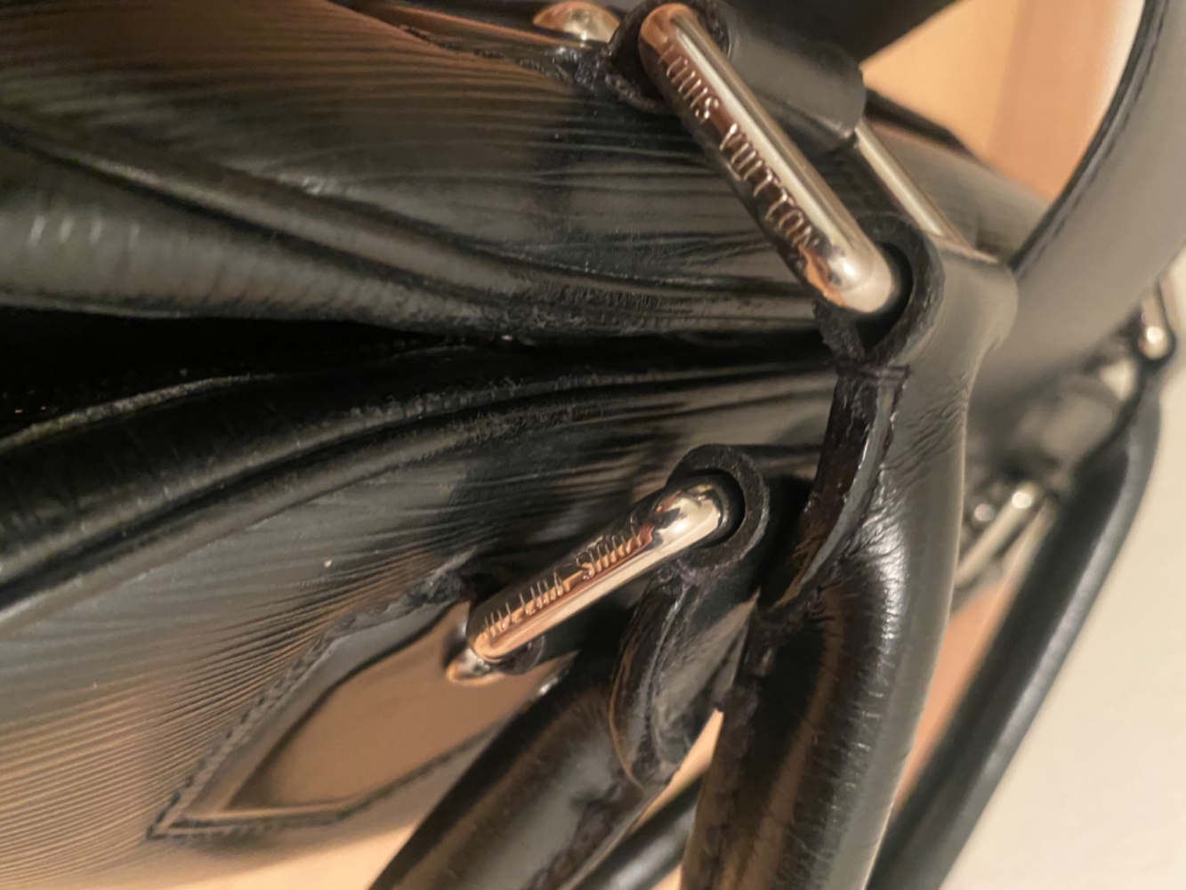 Louis Vuitton Epi Bowling Montaigne GM-Tasche - Handtasche aus Leder und Epi-Leder