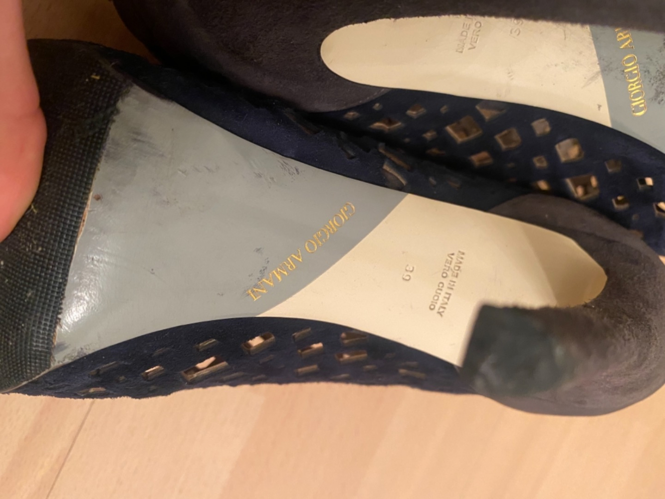 Giorgio Armani Sandales en daim