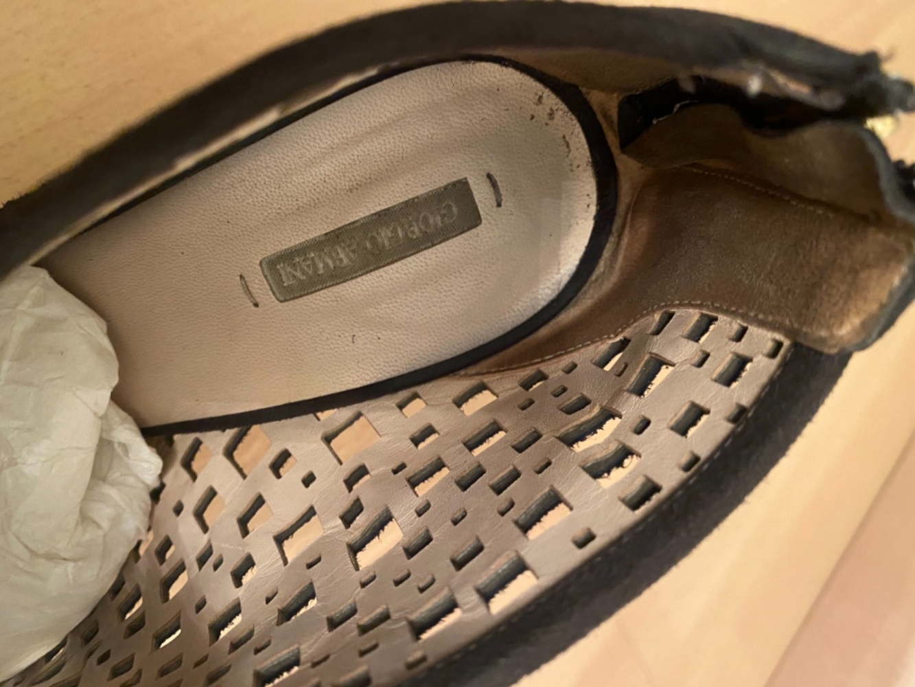 Giorgio Armani Sandales en daim