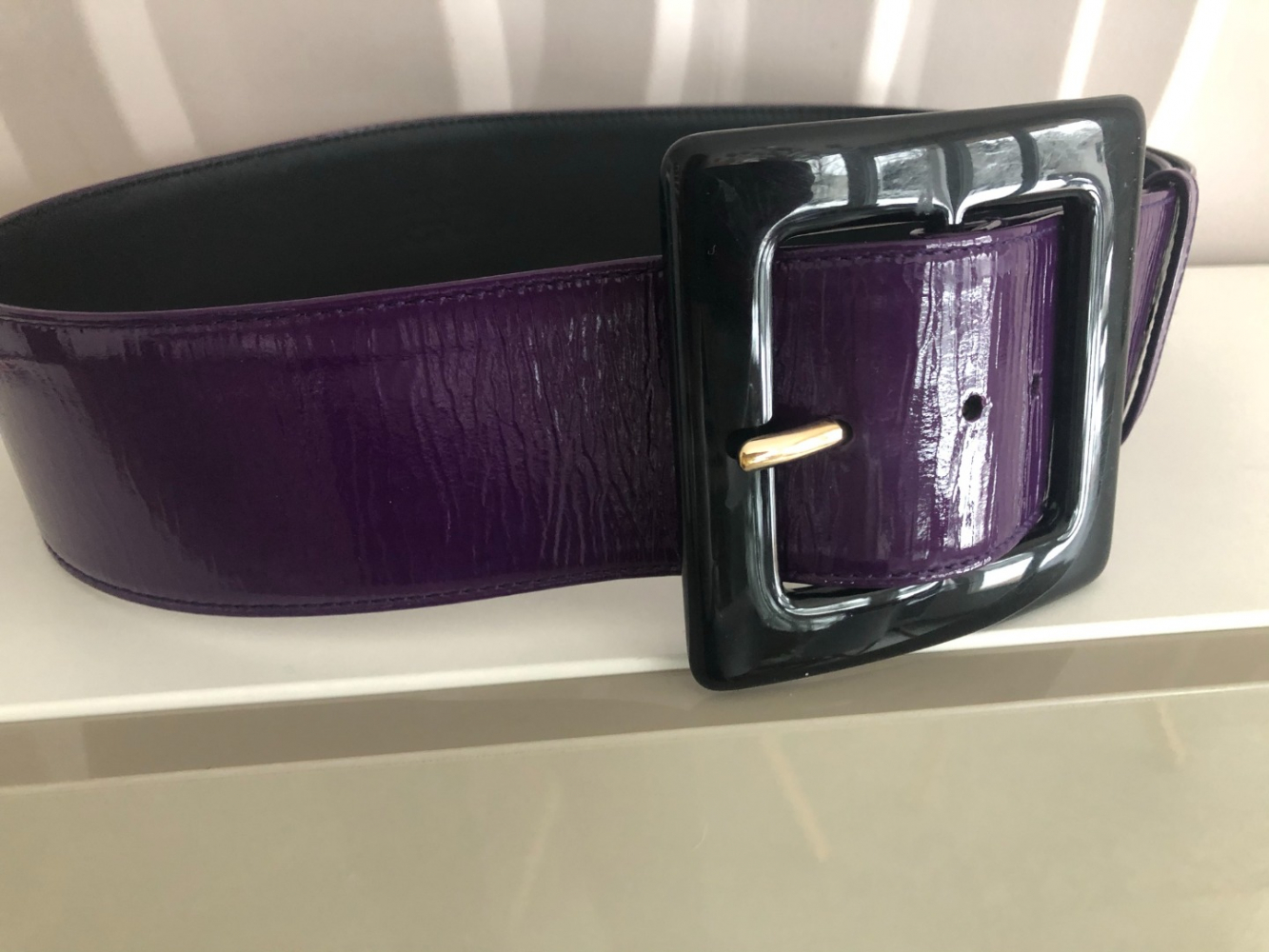 Yves Saint Laurent gürtel aus Lackleder