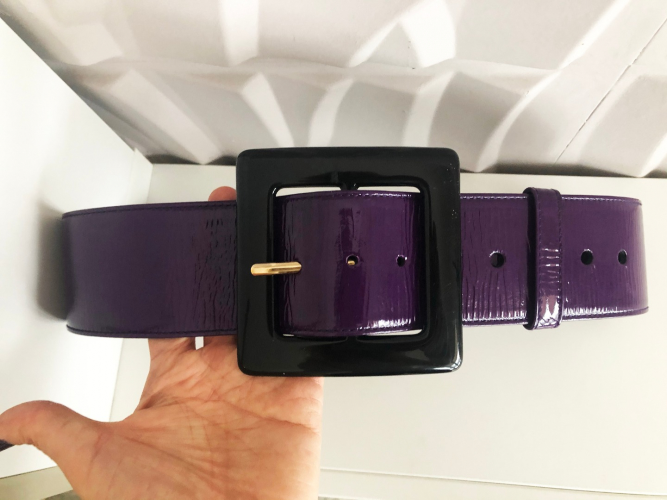 Yves Saint Laurent gürtel aus Lackleder