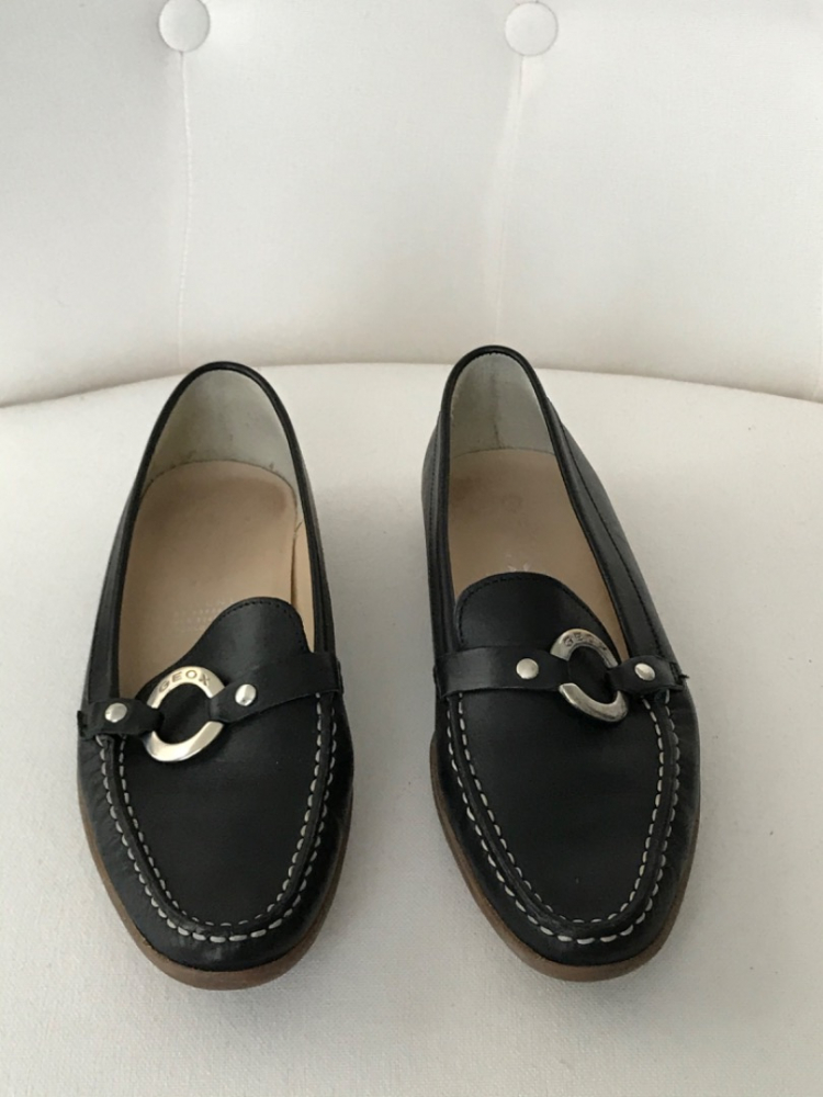 Geox Black moccasins Geox Espira