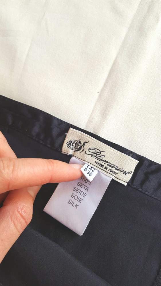 Blumarine silk pencil skirt