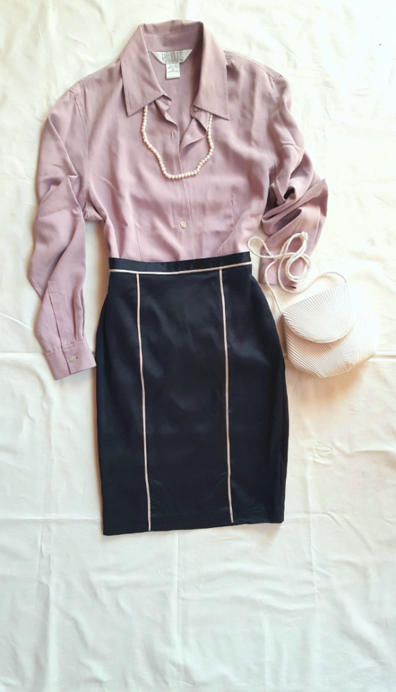 Blumarine silk pencil skirt