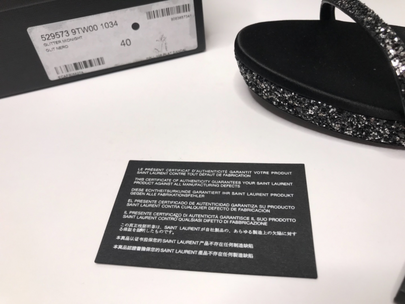 Saint Laurent Hall Glitter Midnight