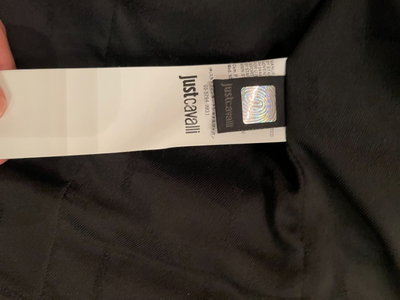 Just Cavalli Cavalli fabric and leather jacket