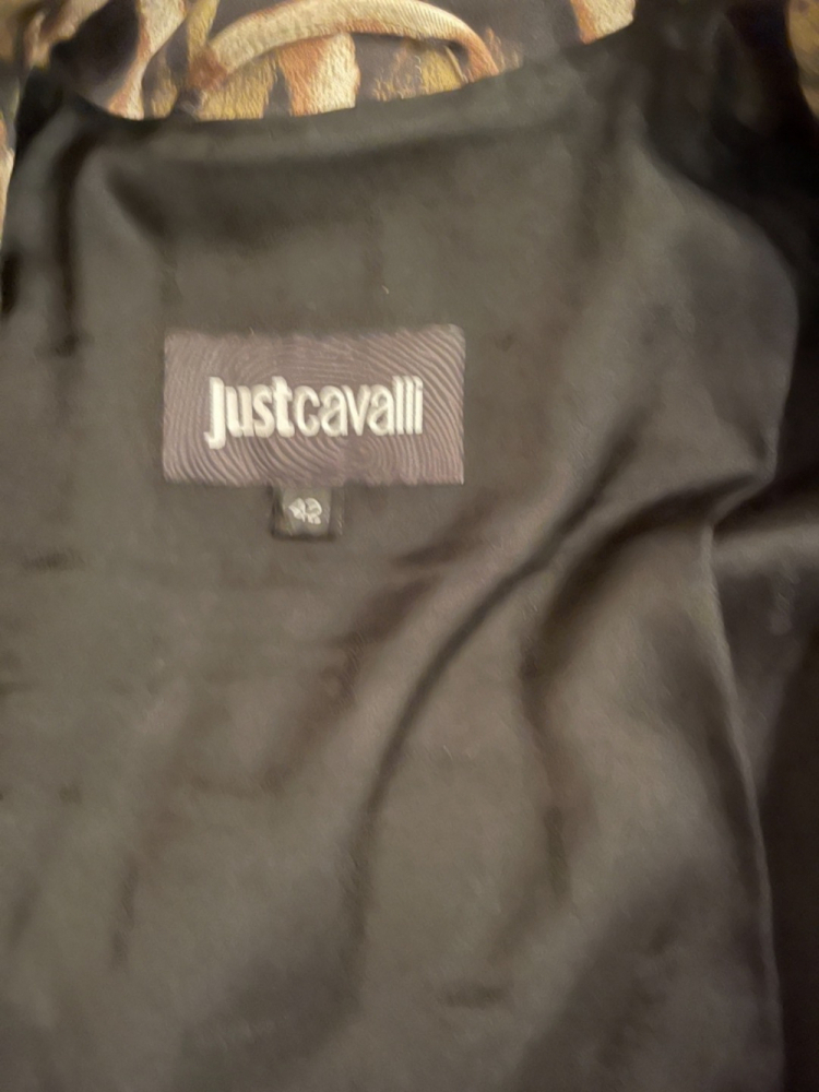 Just Cavalli Cavalli fabric and leather jacket