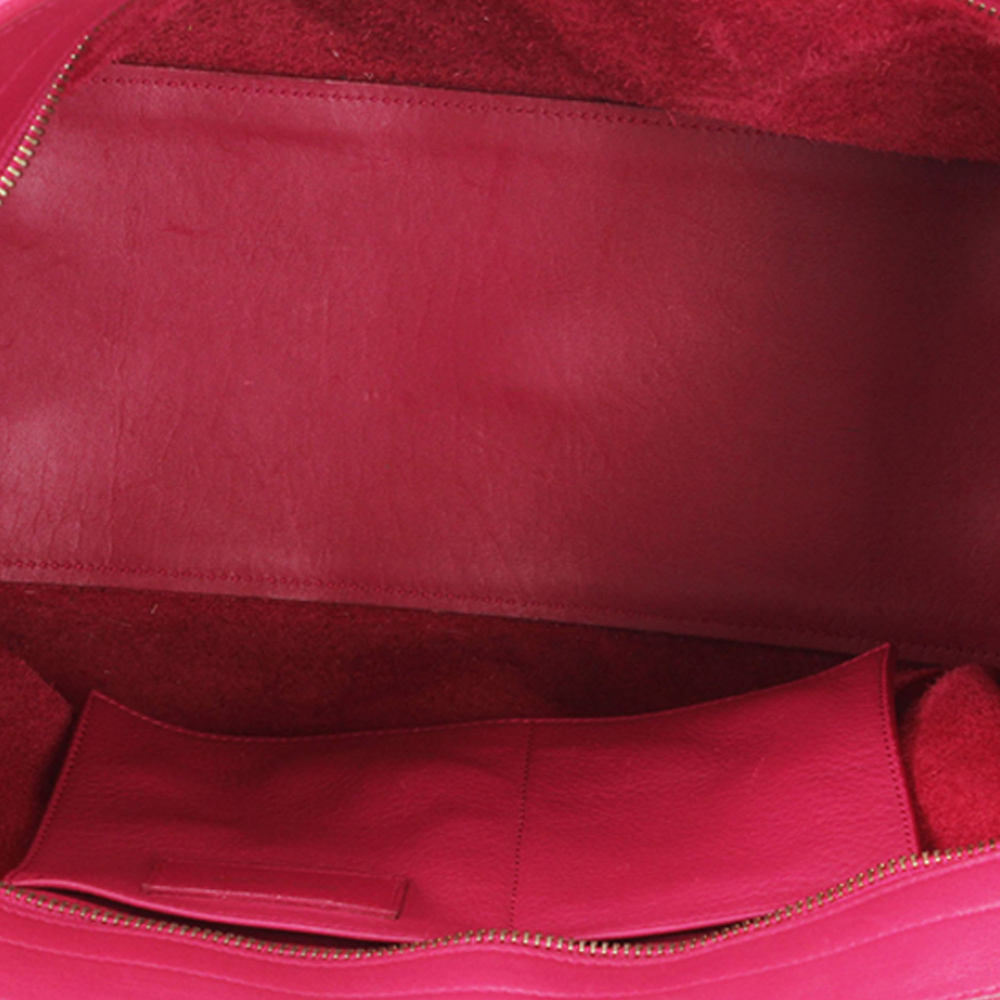 Saint Laurent B YSL Pink Calf Leather Cabas Chyc Satchel France