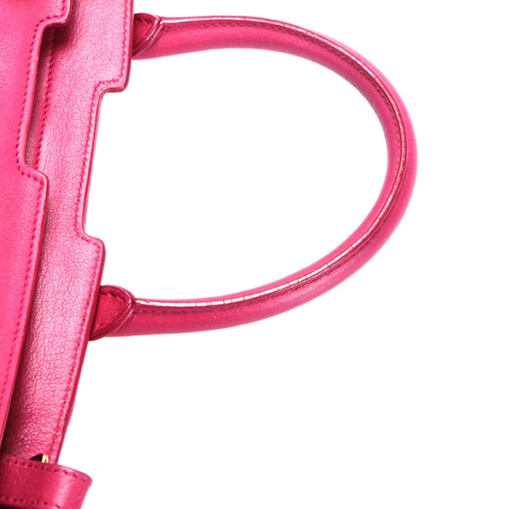 Saint Laurent B YSL Pink Calf Leather Cabas Chyc Satchel France