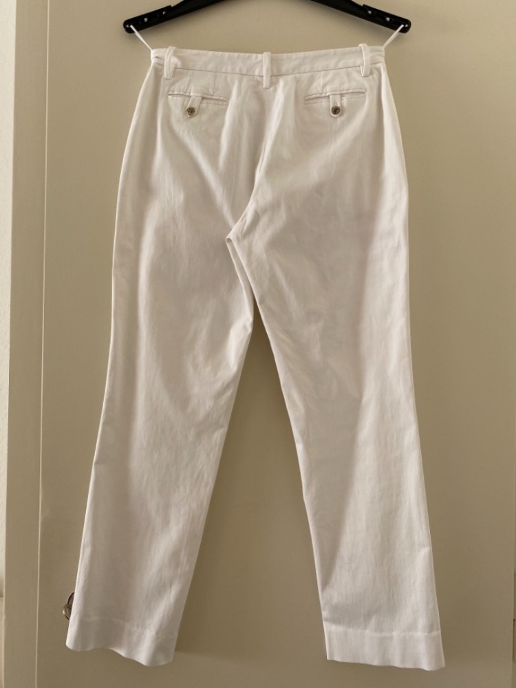 Versace White sporty chic trousers
