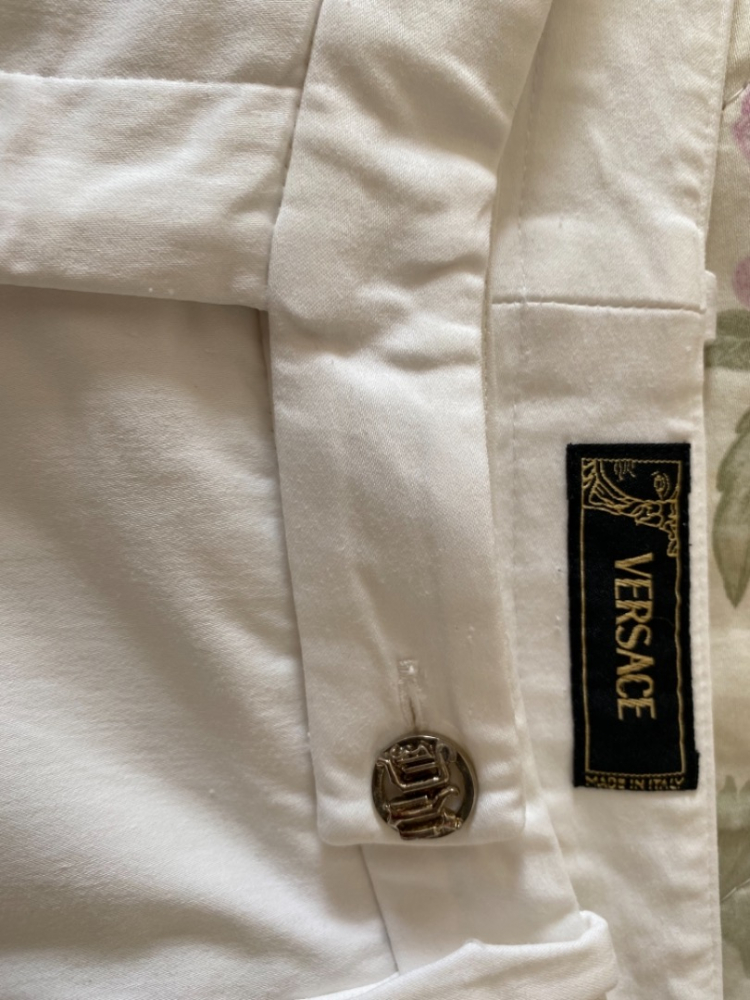 Versace White sporty chic trousers