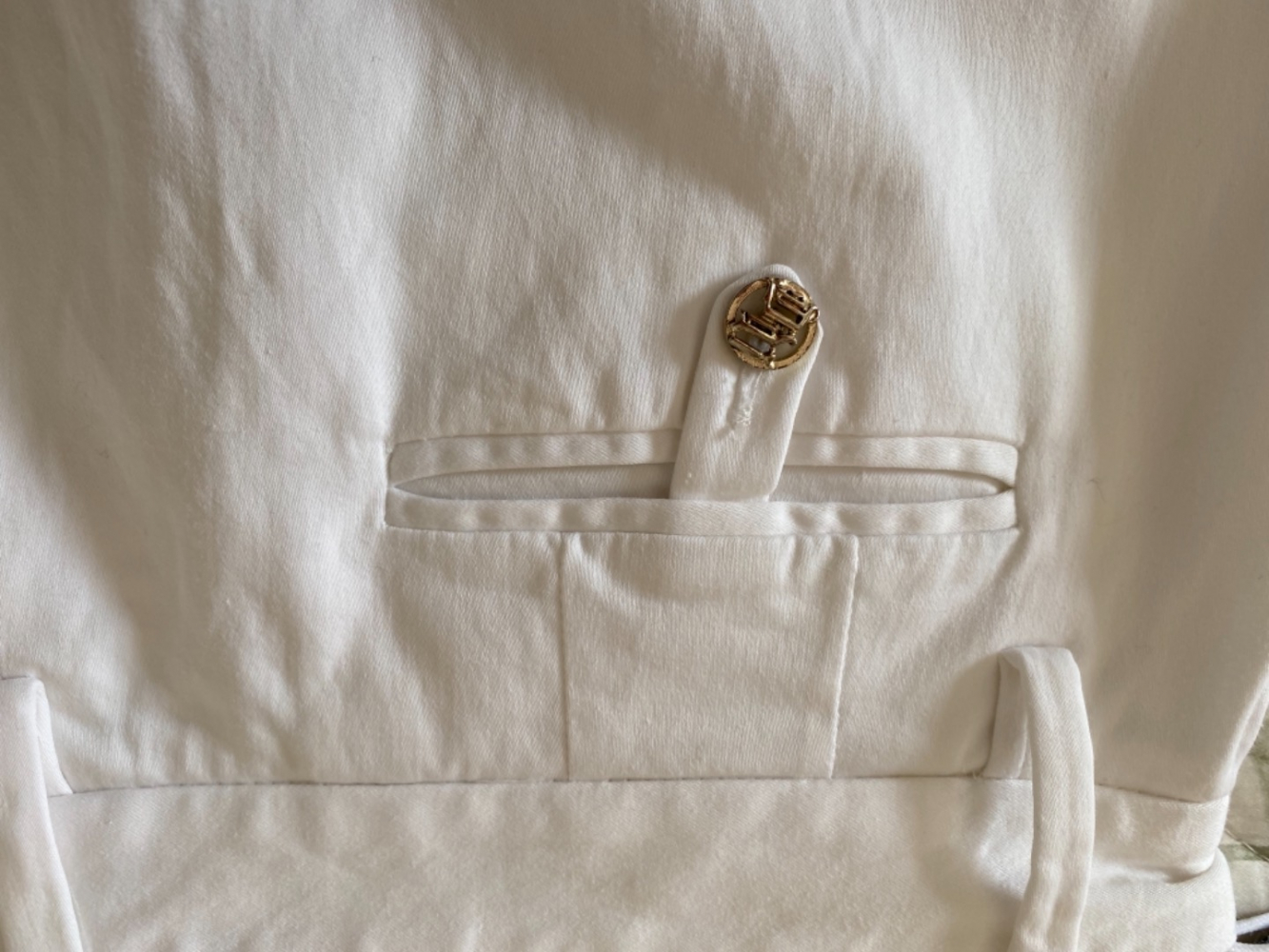 Versace White sporty chic trousers