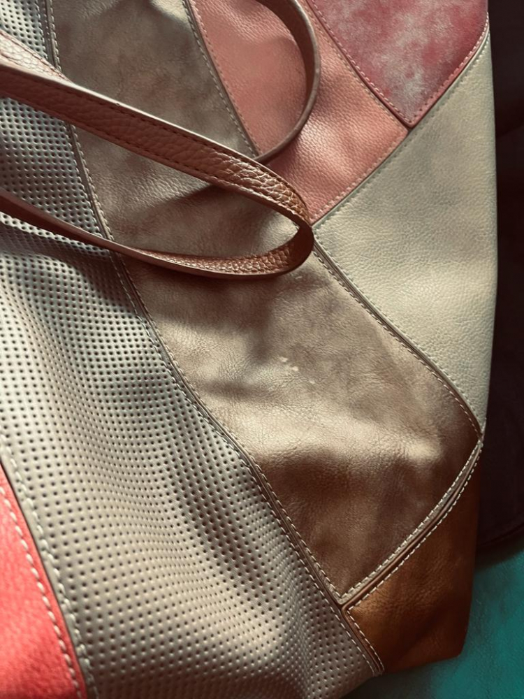 Desigual Caprice Sydney Redmond gestreifte Sammlung Tote Ledertasche