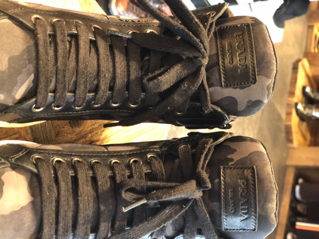 Prada Hohe Tops Turnschuhe