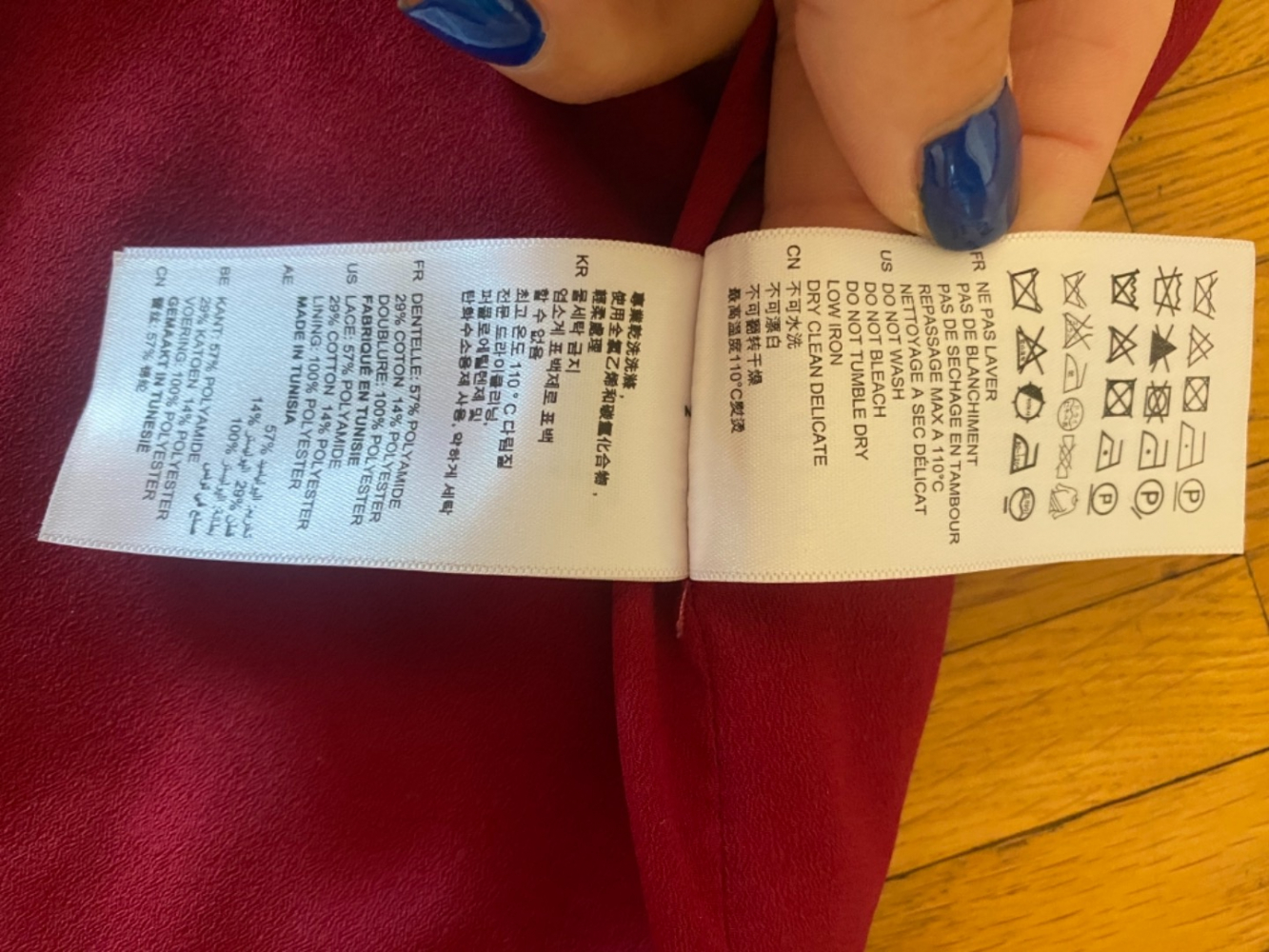 Sandro Spitze Kurzes rotes Kleid