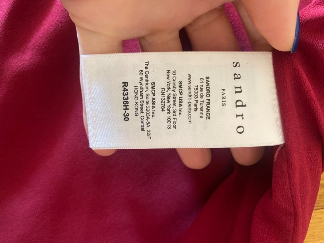 Sandro Spitze Kurzes rotes Kleid