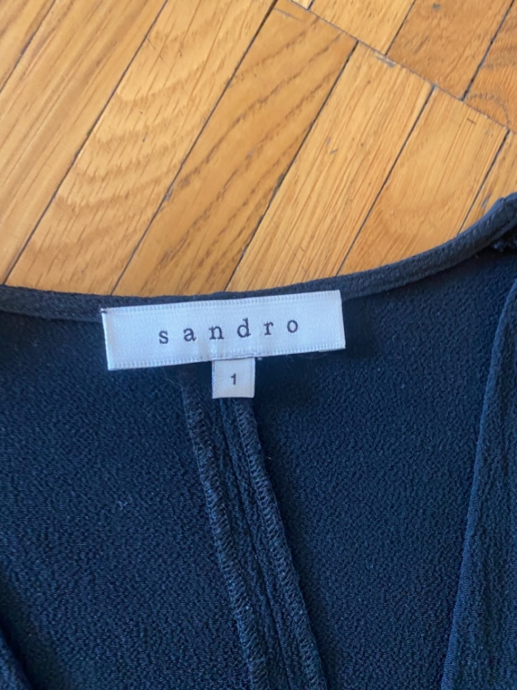 Sandro Robe courte noire Silver