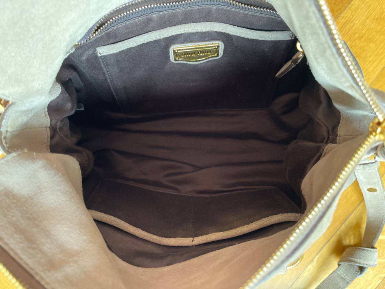 Miu Miu Bauletto scamosciato