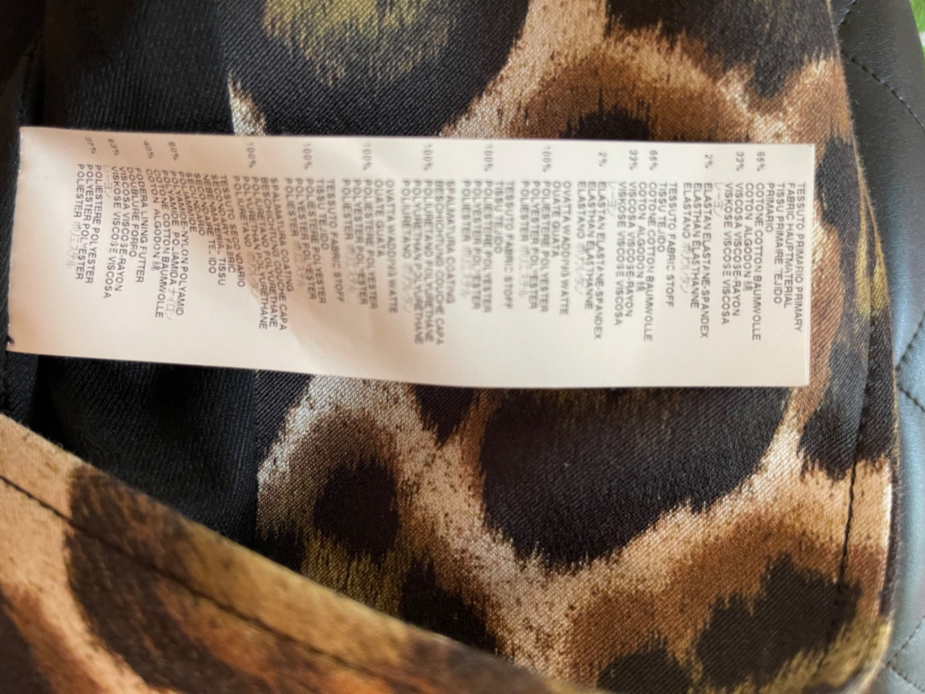 Just Cavalli Cavalli fabric and leather jacket