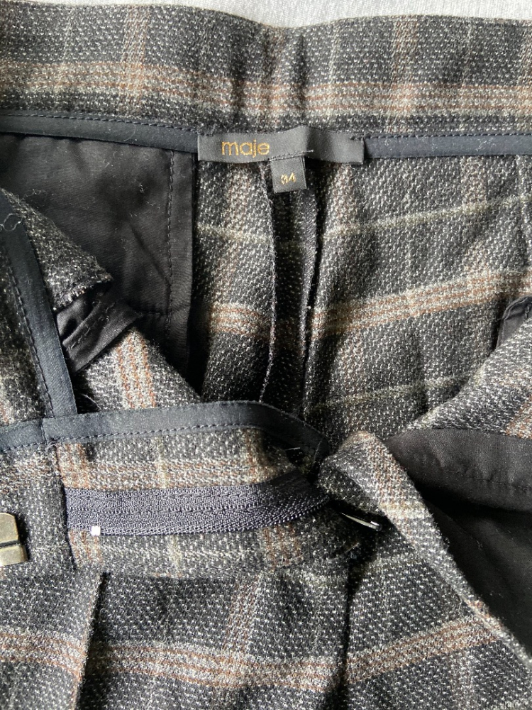 Maje Checked trousers