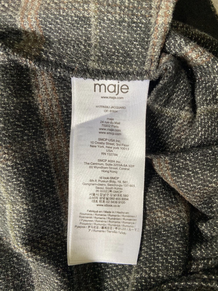 Maje Checked trousers