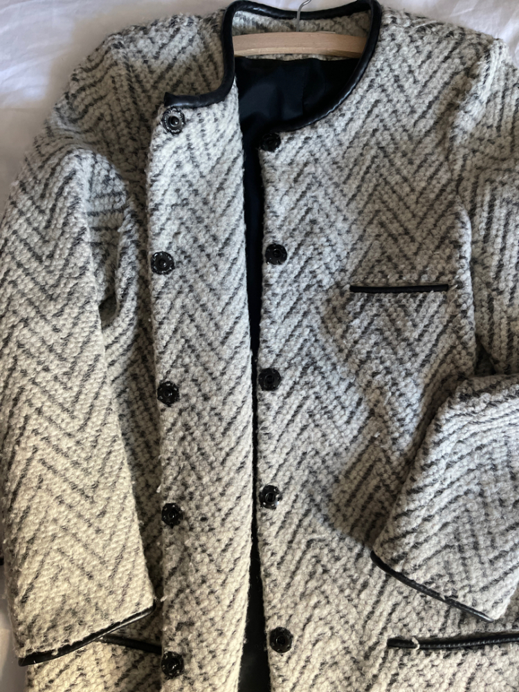 Les Petites Manteau chevron