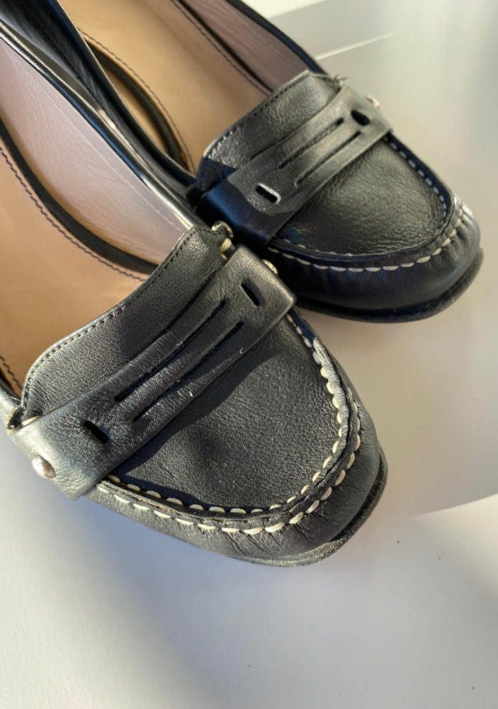 Navyboot Hochhackige Loafer