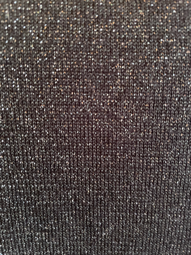 Equipment Metallischer Pullover aus einer Wollmischung