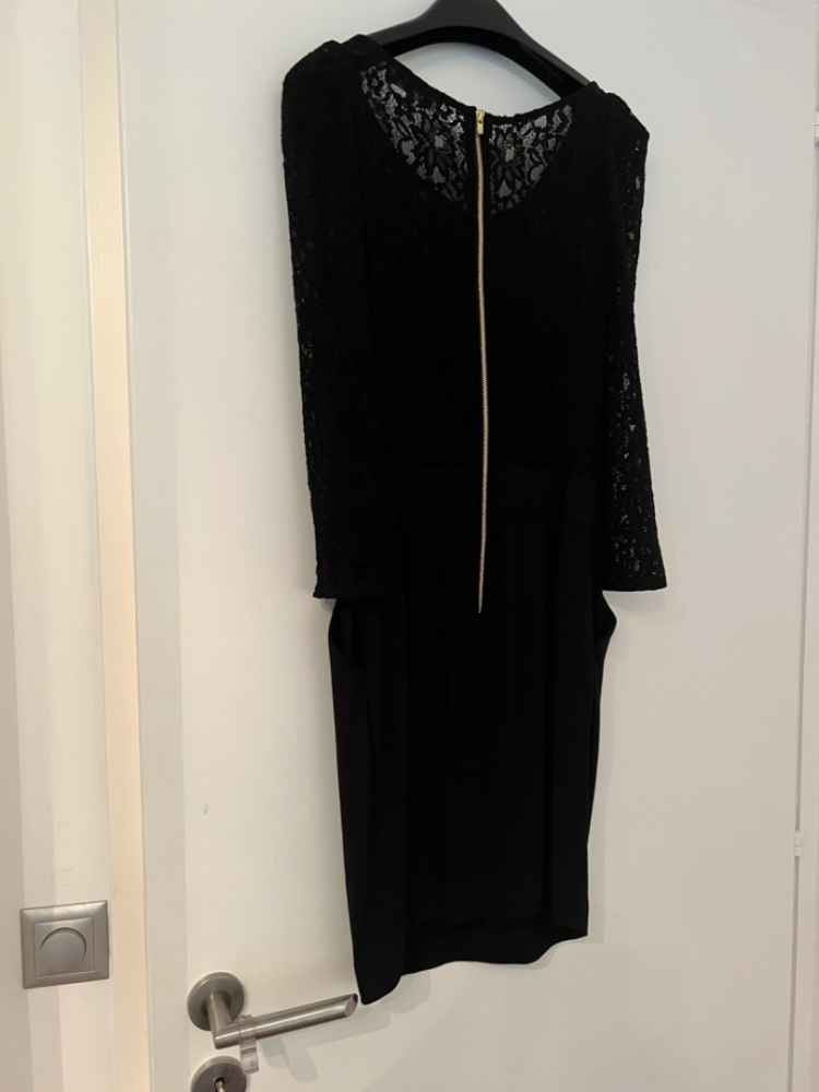 Sandro Robe en dentelle et laine