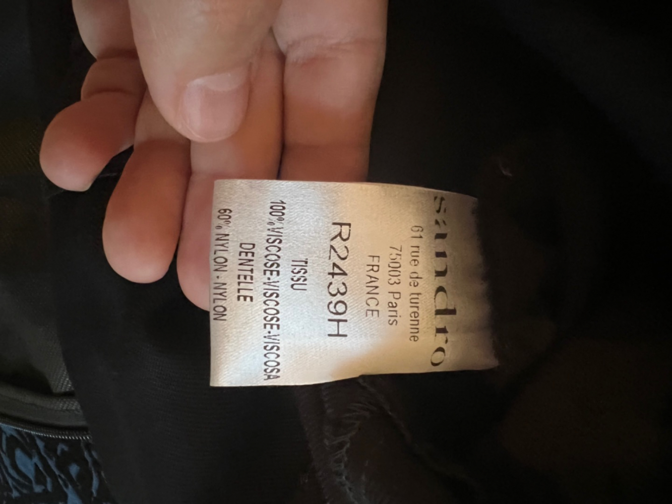 Sandro Robe en dentelle et laine