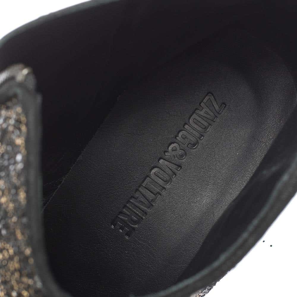 Zadig & Voltaire Molly Nieten-Stiefel aus Leder und Wildleder