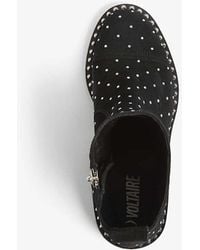 Zadig & Voltaire Molly Nieten-Stiefel aus Leder und Wildleder