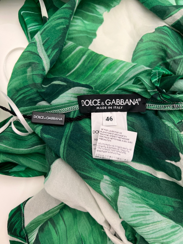 Dolce&Gabbana Seidentop mit Badehöschen