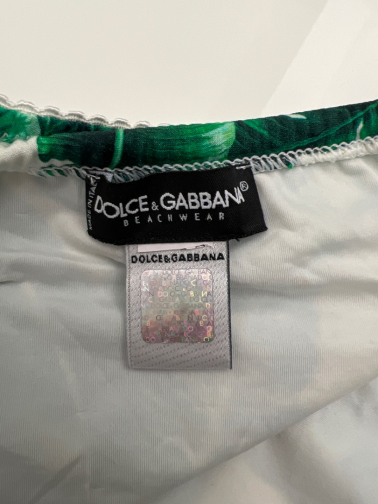 Dolce&Gabbana Seidentop mit Badehöschen