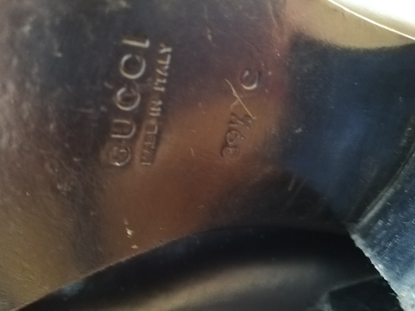 Gucci Schwarz Schwarzer Lederstiefel