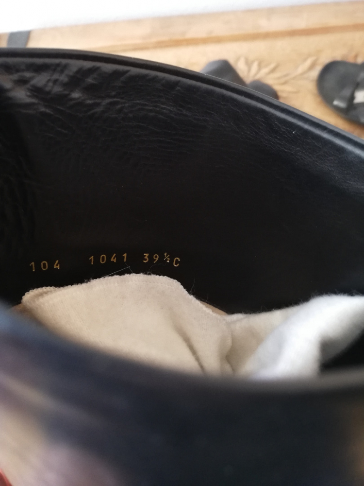 Gucci Schwarz Schwarzer Lederstiefel