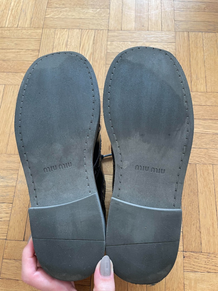 Miu Miu Brogues en cuir