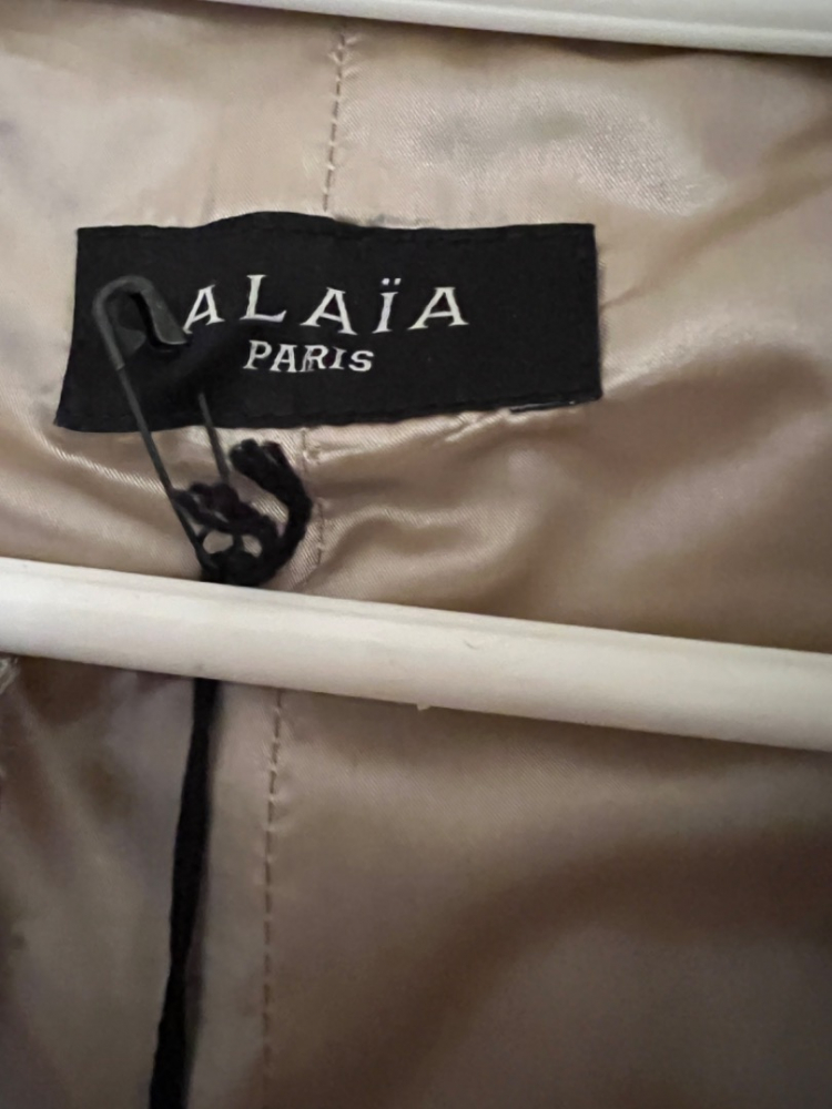 Alaïa Sublime robe en cuir de veau