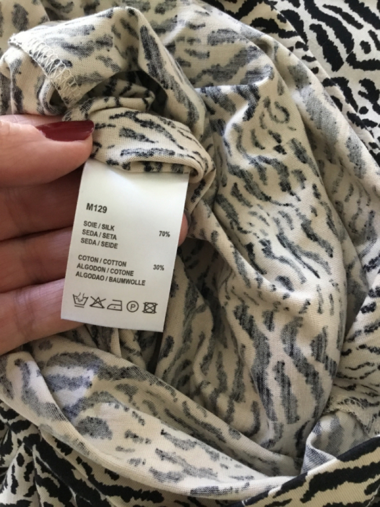 Gerard Darel Leichtes Kleid aus Zebra-Stoff 38