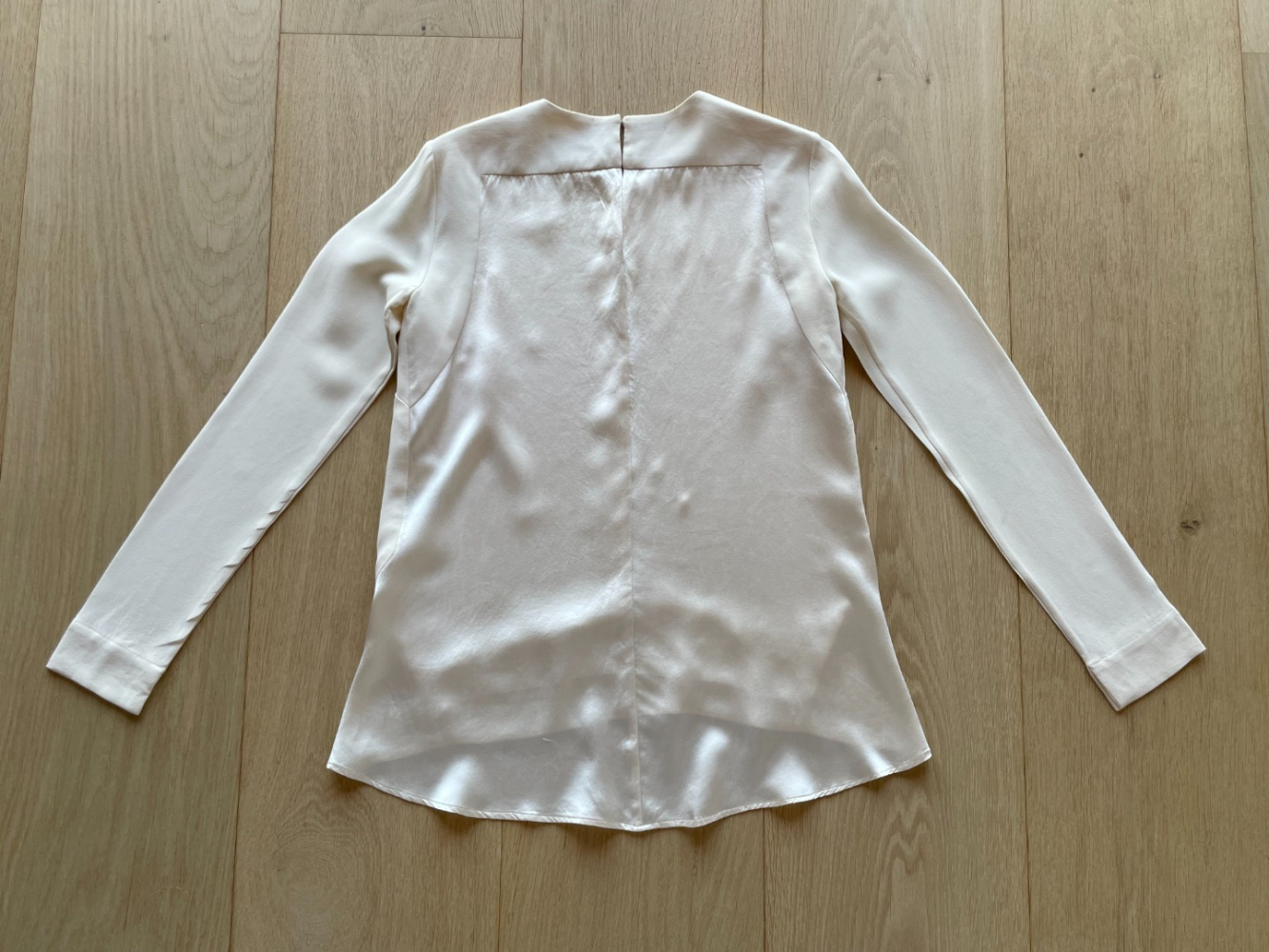 Narciso Rodriguez Such a pretty, rare piece!  Narciso Rodriguez silk top, in contrasting textures.