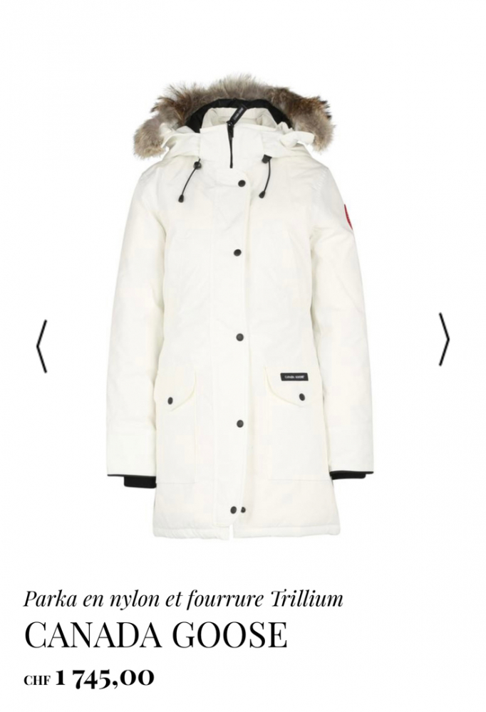Canada Goose Parka aus Nylon und Pelz Trillium