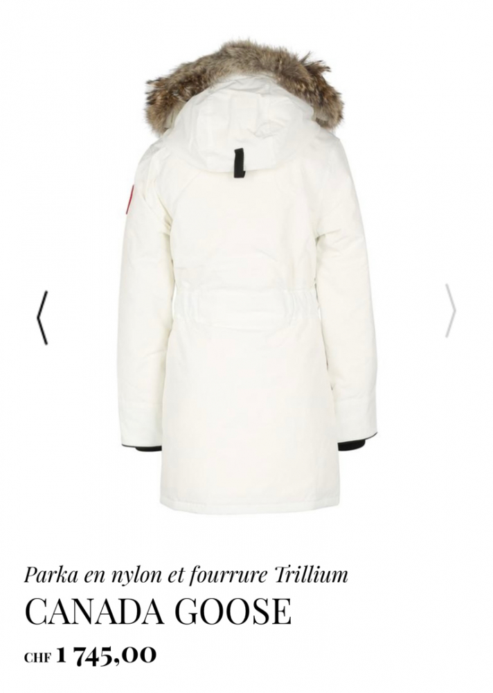 Canada Goose Parka aus Nylon und Pelz Trillium