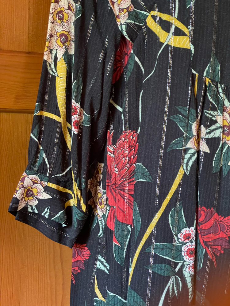 ba&sh Paprika Lurex Metallic Striped Dress