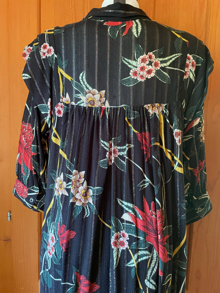 ba&sh Paprika Lurex Metallic Striped Dress