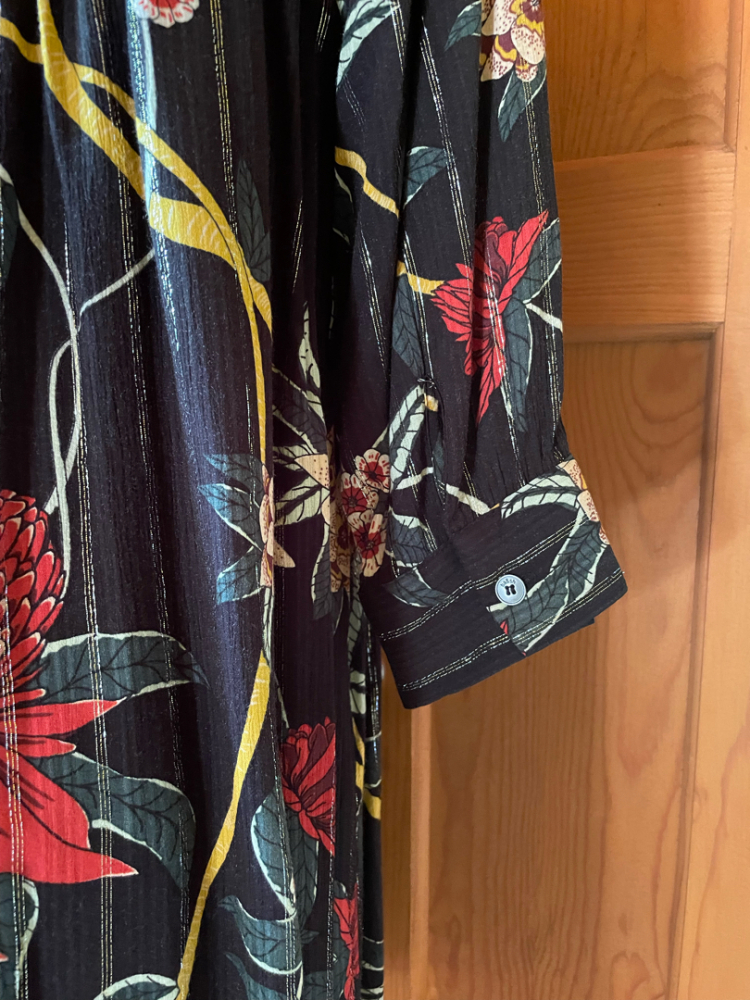 ba&sh Paprika Lurex Metallic Striped Dress