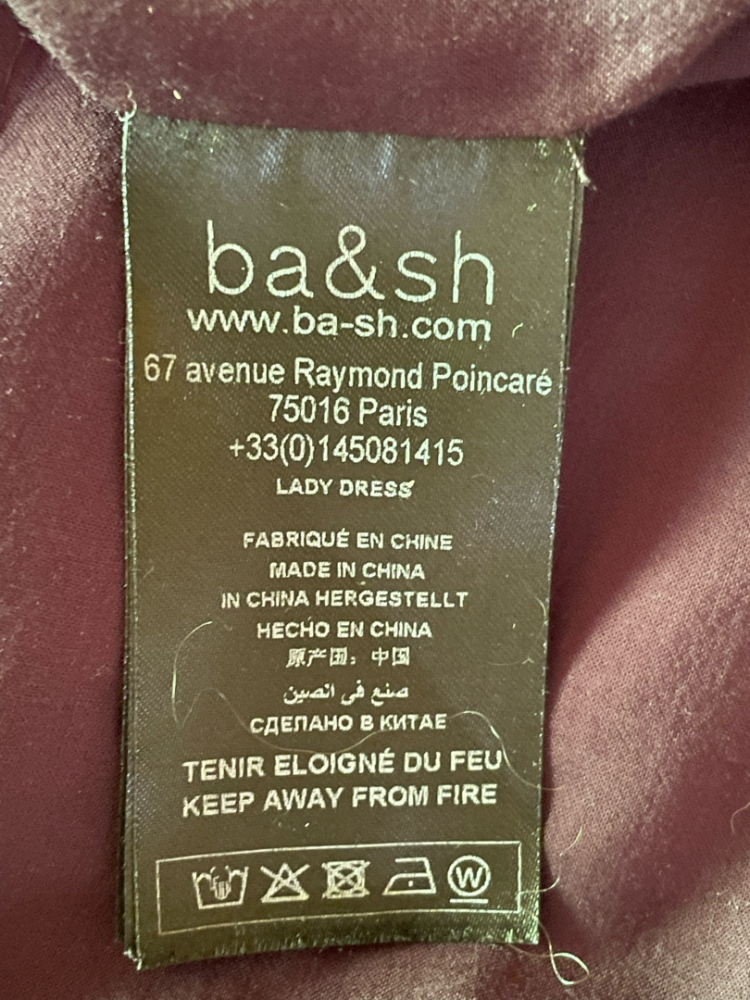 ba&sh Paprika Lurex Metallic Striped Dress