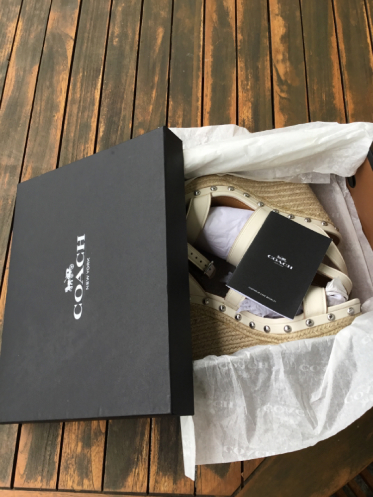 Coach Darcy semi matte calf chalk 10M/41