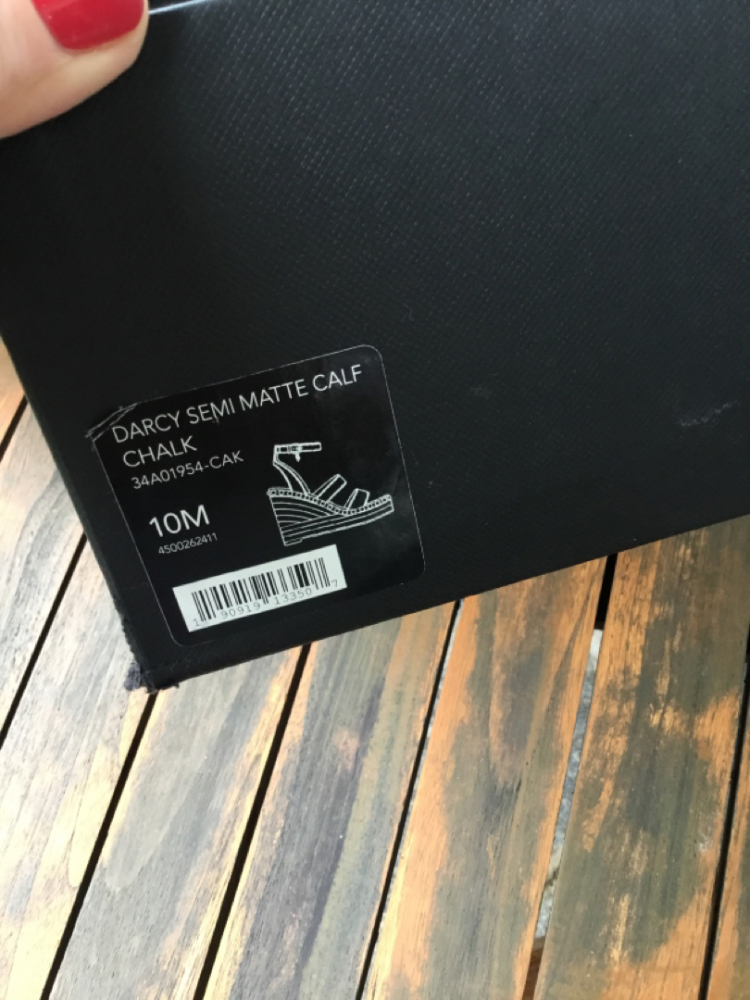 Coach Darcy semi matte calf chalk 10M/41