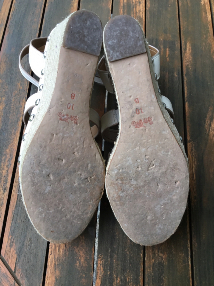 Coach Darcy semi matte calf chalk 10M/41