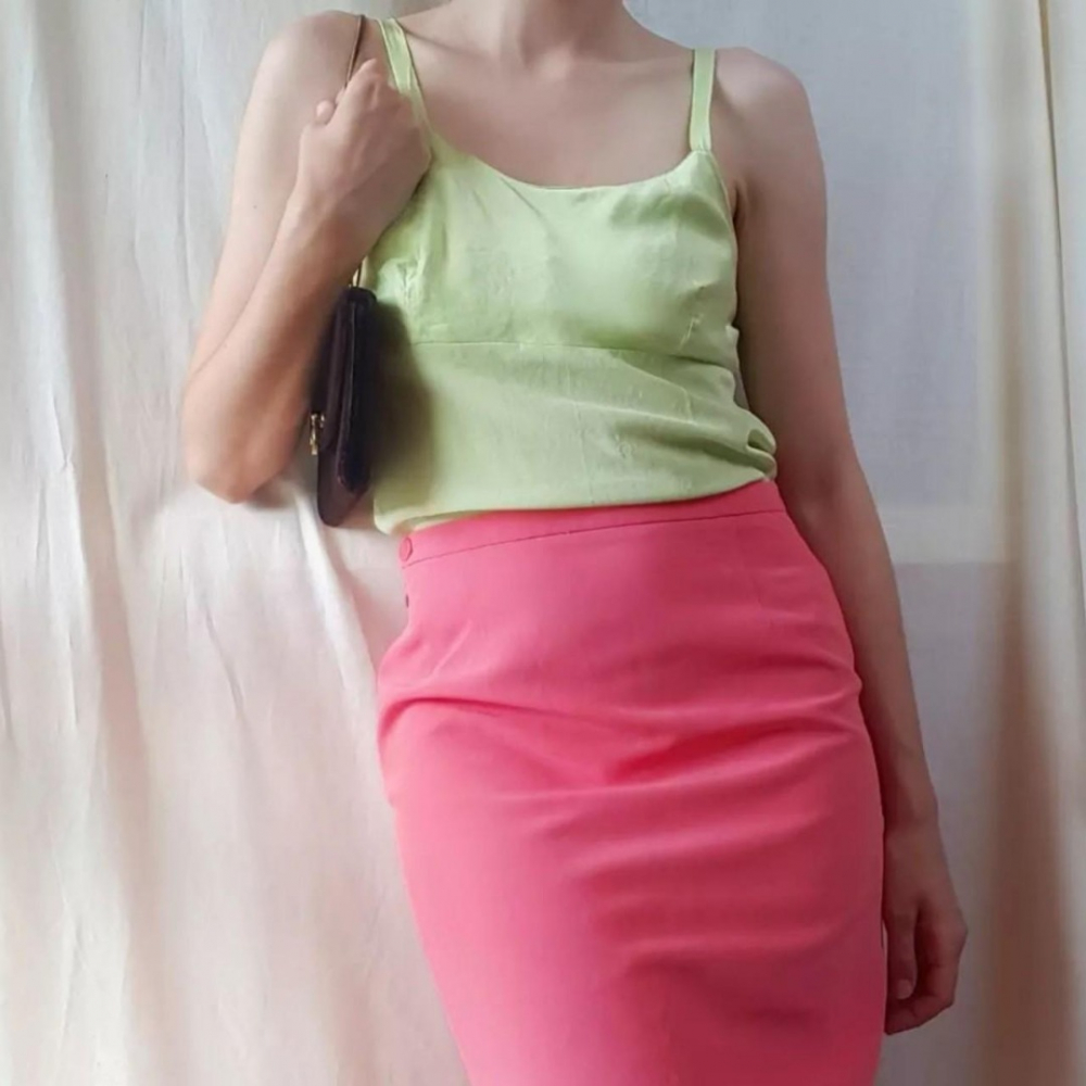 Alberta Ferretti Pink summer skirt